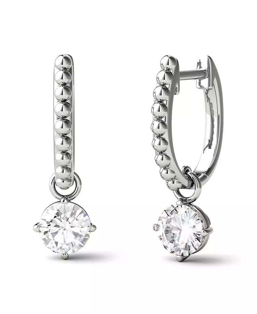 Charles & Colvard Moissanite Beaded Drop Earrings 1 ct. t.w. Diamond Equivalent in 14k Gold