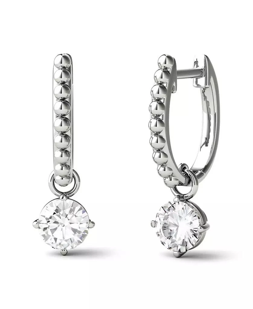 Charles & Colvard Moissanite Beaded Drop Earrings 1 ct. t.w. Diamond Equivalent in 14k Gold 1