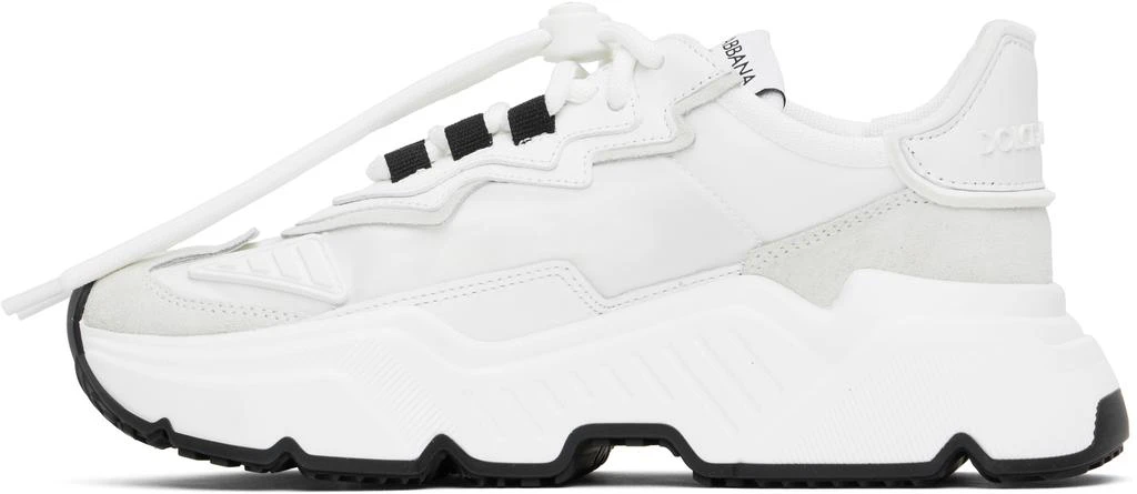 Dolce & Gabbana White Mixed-Material Daymaster Sneakers 3