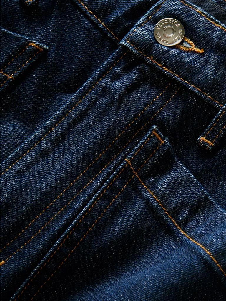 VERONICA BEARD Dylan Cuffed High-Rise Straight Jeans 6