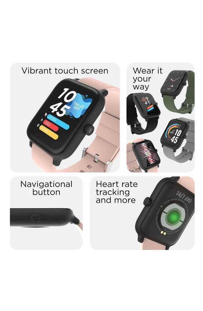 I TOUCH 24/7 EVO Rectangle Smartwatch, 43mm 6