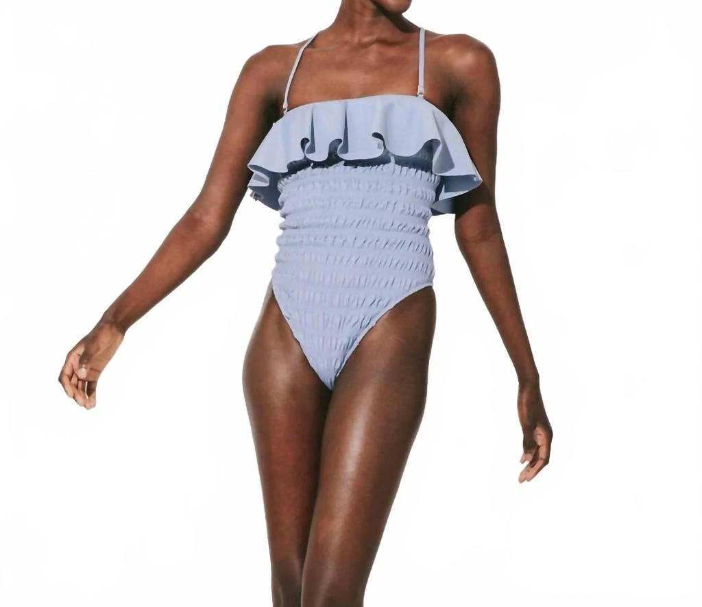 Cleobella Amelia One Piece Swimsuit In Periwinkle 2