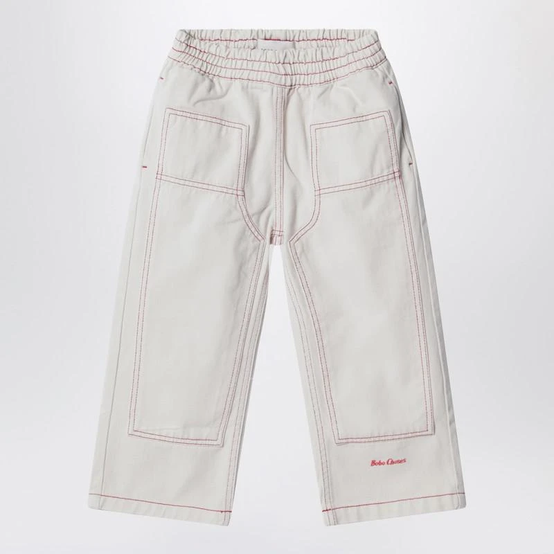 BOBO CHOSES Bobo Choses cream-colored trousers