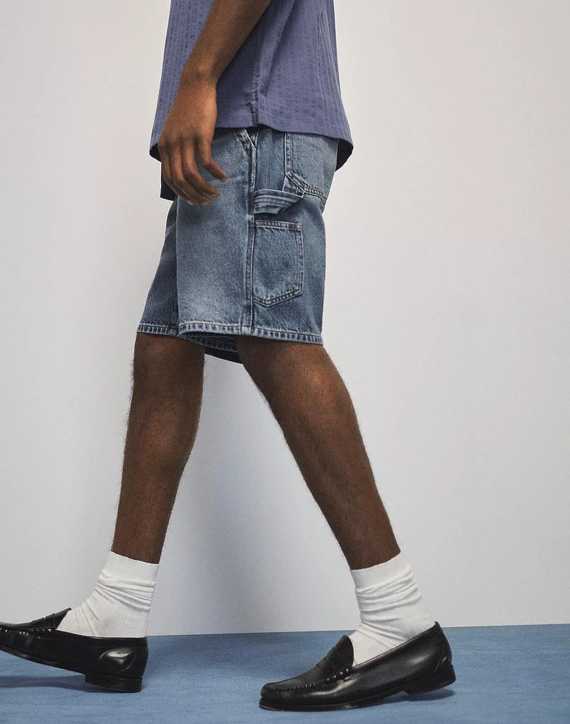 Madewell Denim Carpenter Shorts in Rees Wash 7
