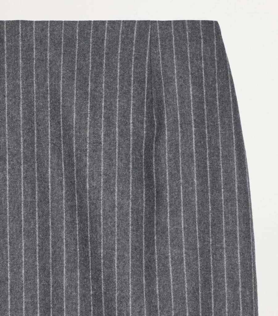 The Kooples Wool-Cashmere Pinstripe Pencil Skirt 7