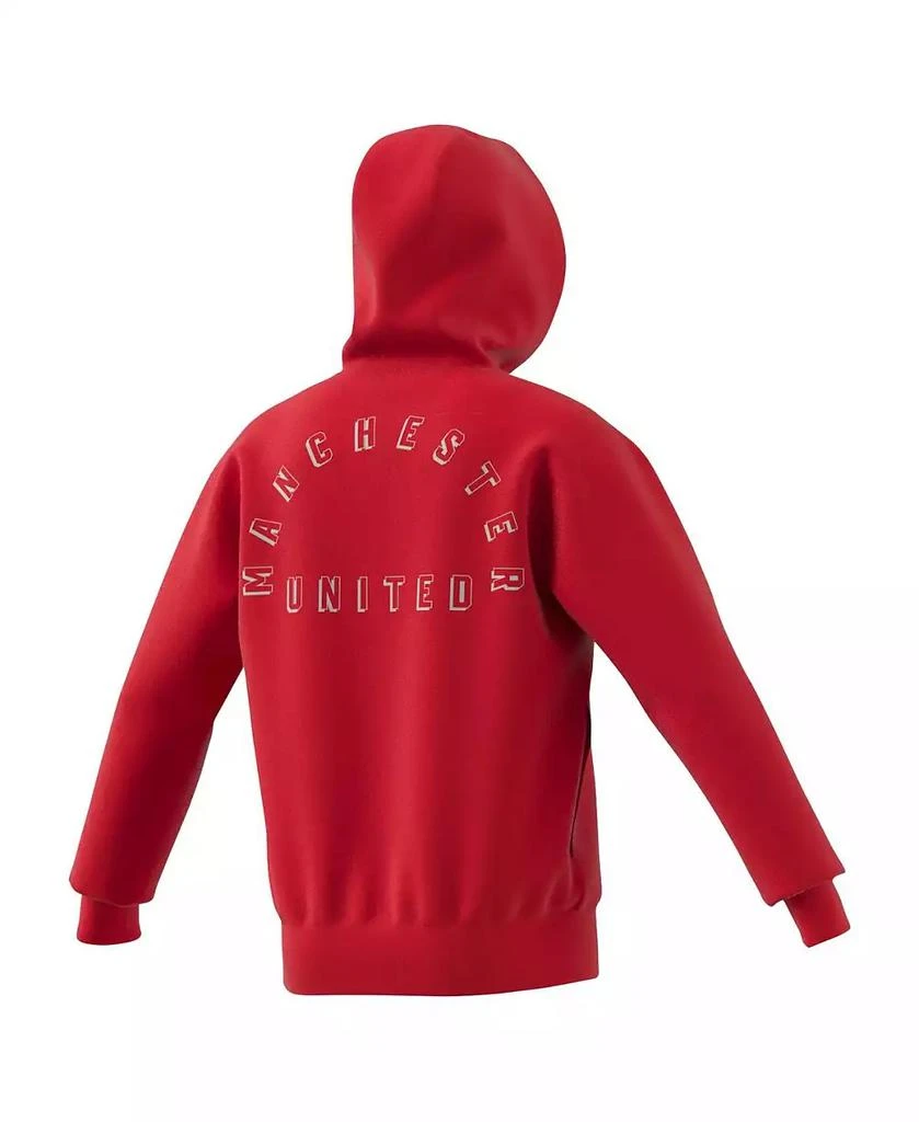 Adidas Men's Red Manchester United 2024/25 Anthem Full-Zip Hoodie 3
