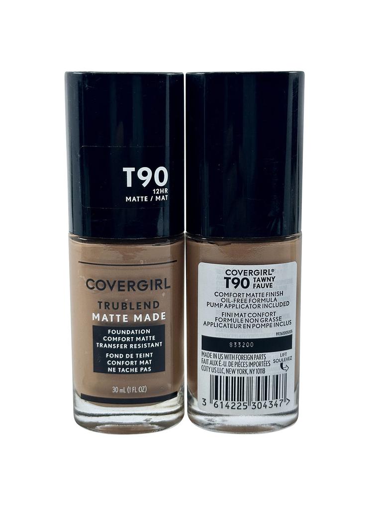 CoverGirl Cover Girl True Blend Matte Made Foundation T90 Tawny Fauve 1 OZ Set of 2