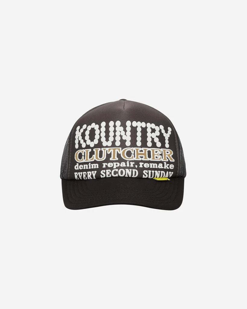 KAPITAL Kountry Pearl Clutcher Trucker Cap Grey / Black 2