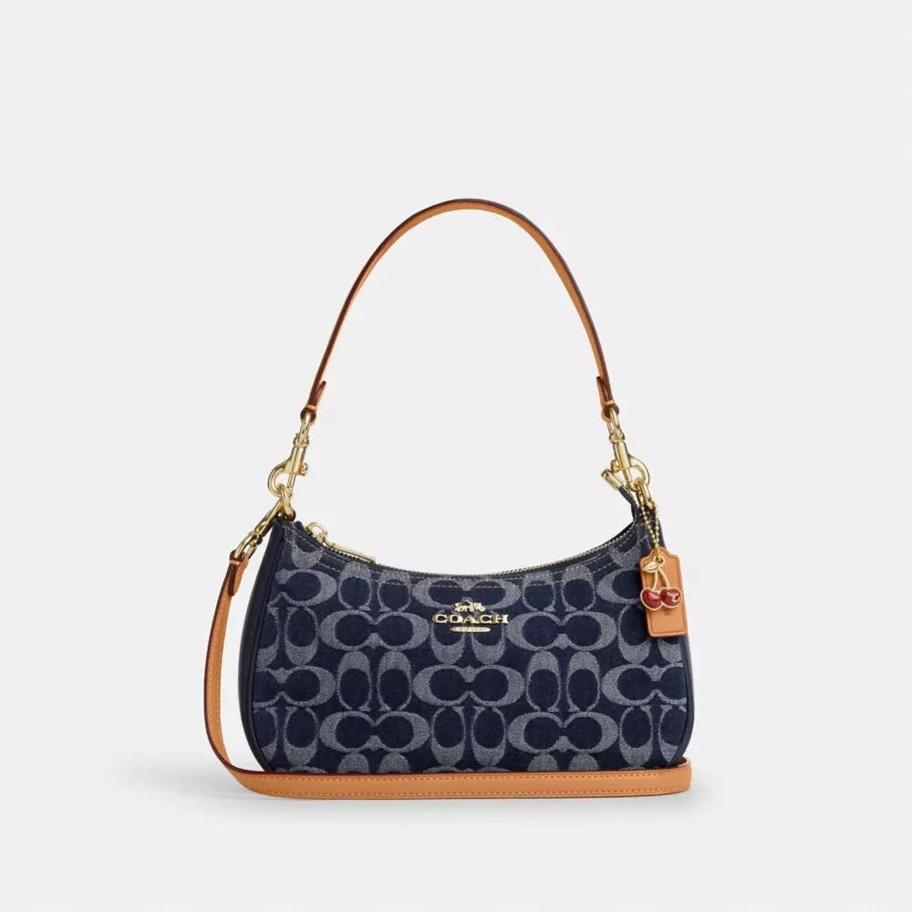 Coach Teri Shoulder Bag In Signature Denim 1