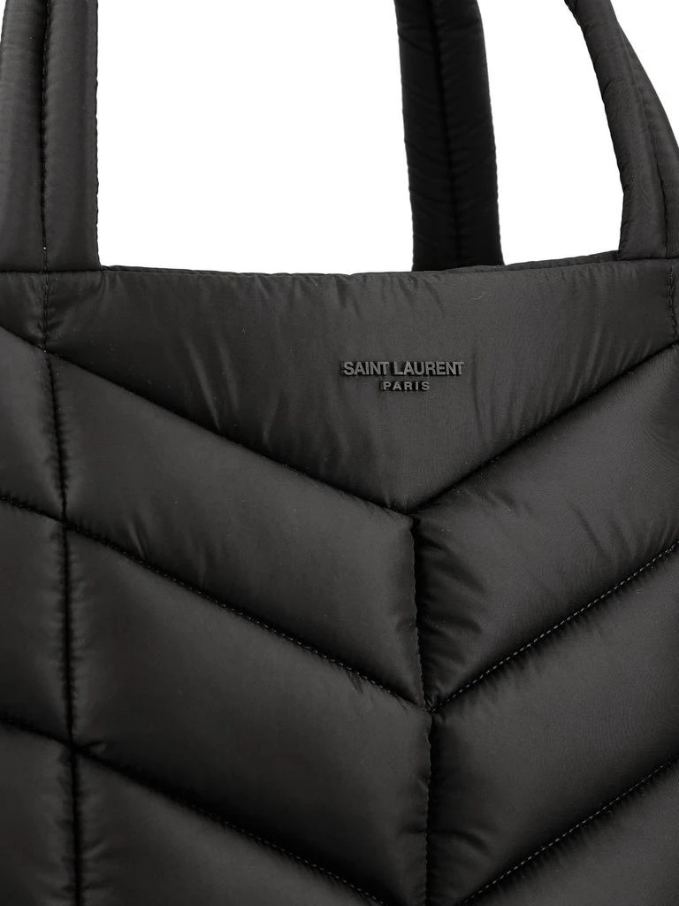 Yves Saint Laurent Saint Laurent Logo Detailed Puffer Tote Bag 4