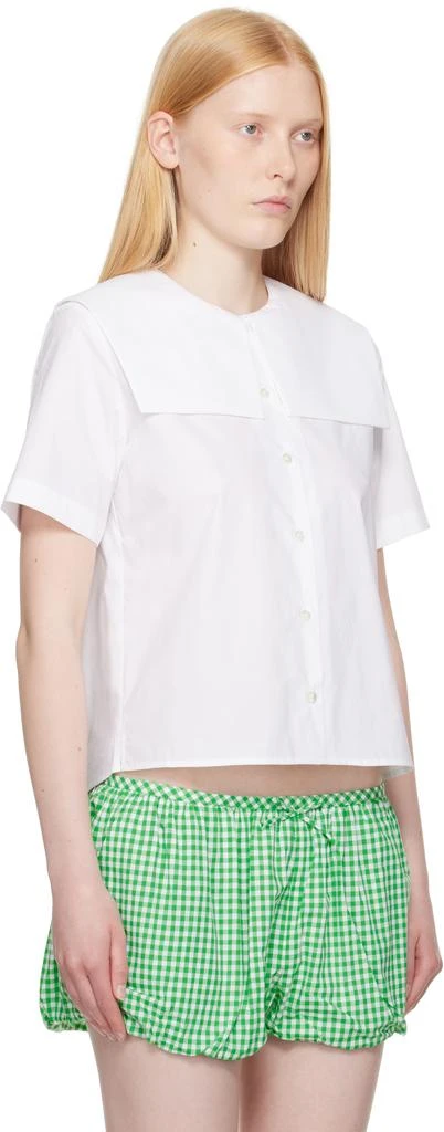Sandy Liang White Drew Shirt 2