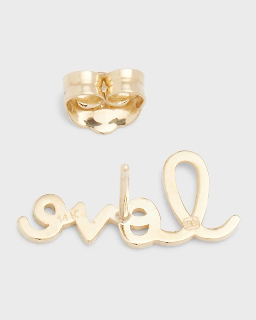 Sydney Evan 14k Love Script Earring, Single 4