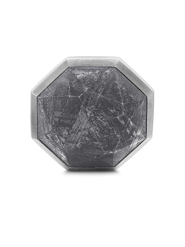 David Yurman Meteorite Faceted Round Cufflinks in Sterling Silver, 16MM 5