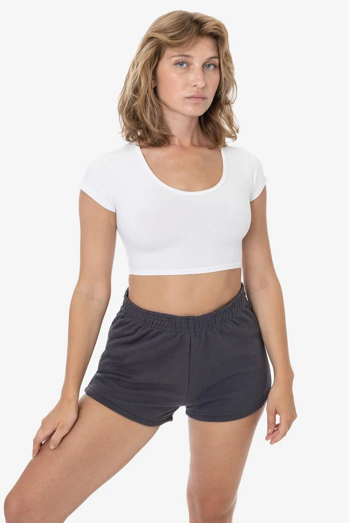 Los Angeles Apparel MWF314 - 10 oz. Mid-Weight Poly Cotton Fleece Short Shorts 1