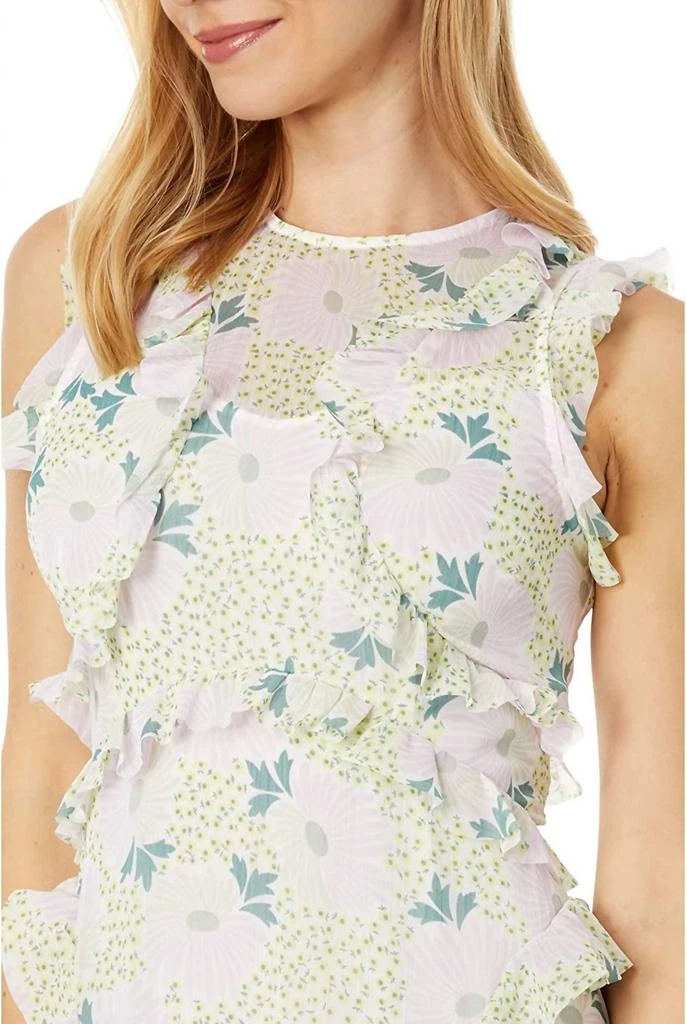 Ted Baker London Calinia Sleeveless Waterfall Ruffle Trim Midi Dress In Lilac 3