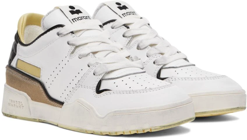 Isabel Marant White & Yellow Emree Sneakers 4
