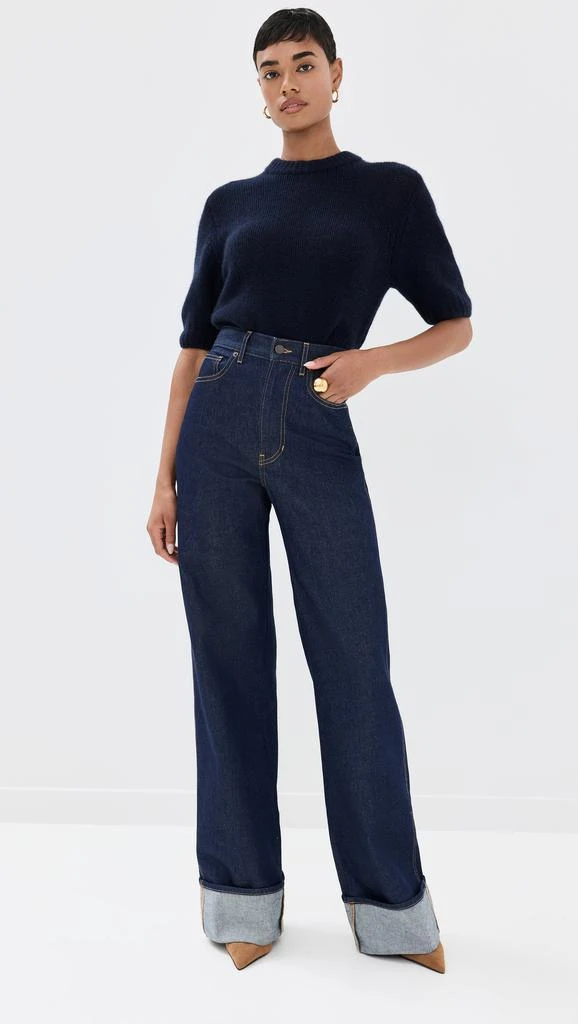 VERONICA BEARD Taylor High Rise Wide Leg Jeans 2