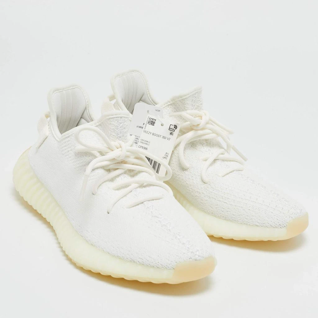 YEEZY Yeezy x Adidas White Knit Fabric Boost 350 V2 Cream Sneakers Size 42 2/3 4