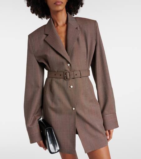 Prada Pinstripe wool jacket 42 - Jackets - Free Shipping