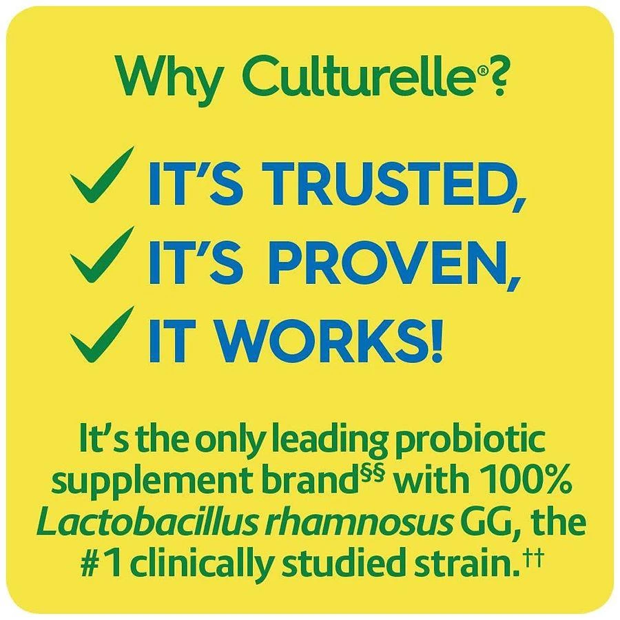 Culturelle Health & Wellness Daily Probiotic for Women & Men, 15 Billion CFUs 6