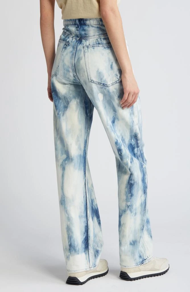 Rag & Bone Logan Bleach Splatter Wide Leg Jeans 2