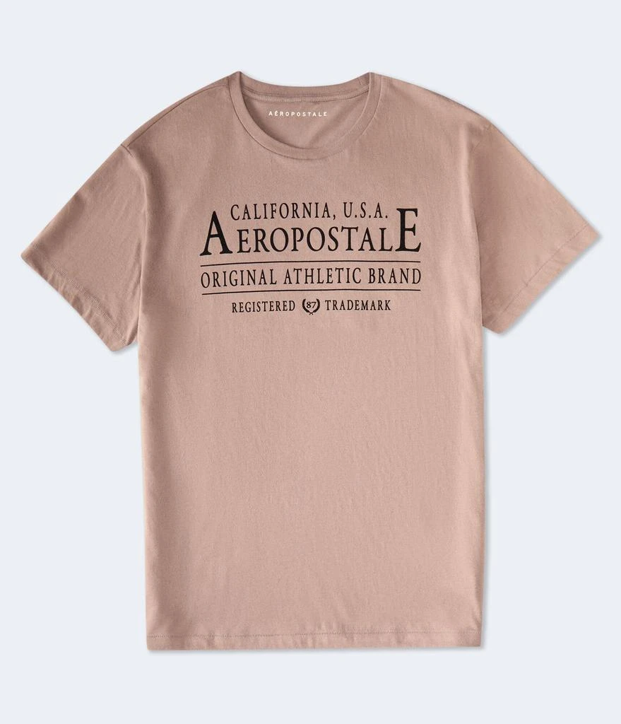 Aeropostale Athletic Brand Flocked Graphic Tee 1