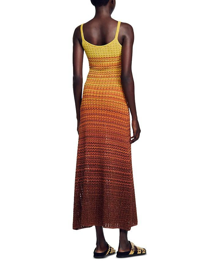 Sandro Desert Pointelle Knit Maxi Dress 4
