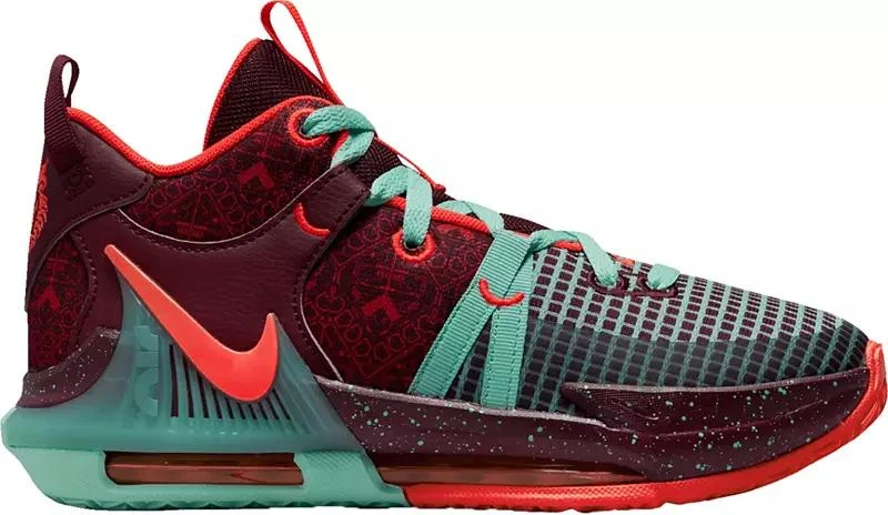 NIKE Nike Kids' Grade School Lebron Witness 7 Basketball Shoes 1