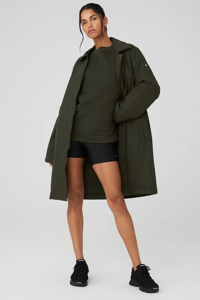 Alo Signature Overcoat - Stealth Green 1