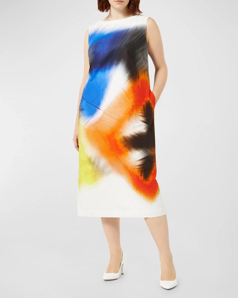 Marina Rinaldi Plus Size Angola Abstract-Print Midi Dress 1