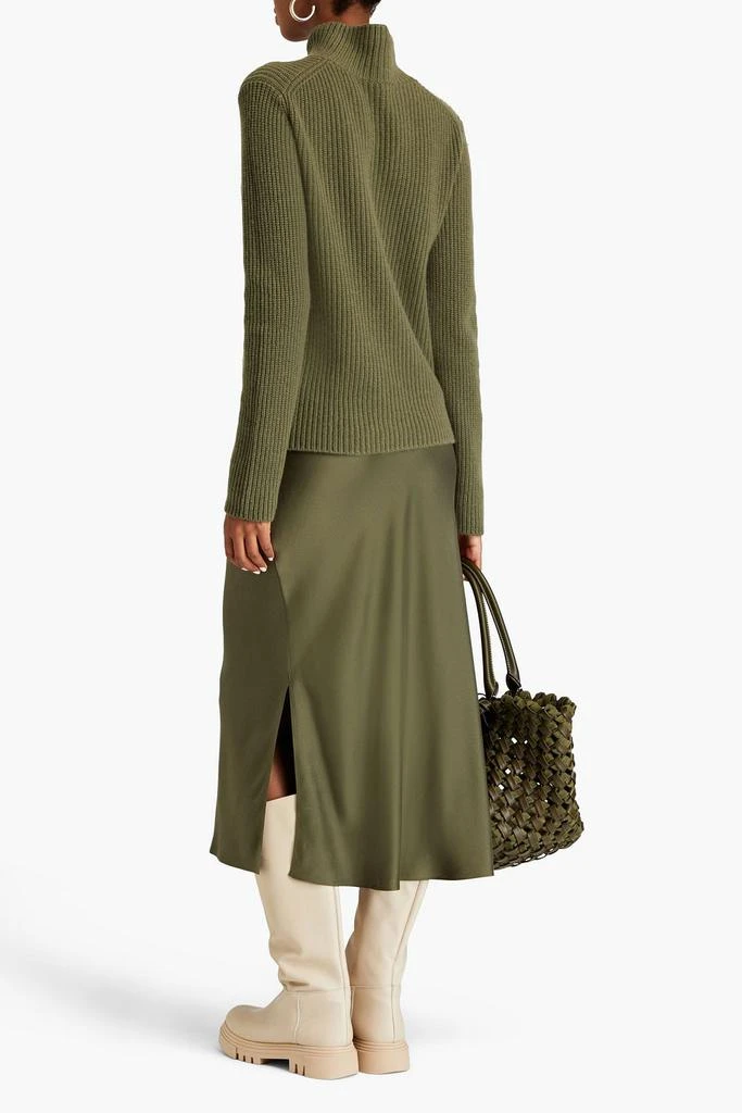 Vince Ribbed cashmere turtleneck sweater 3