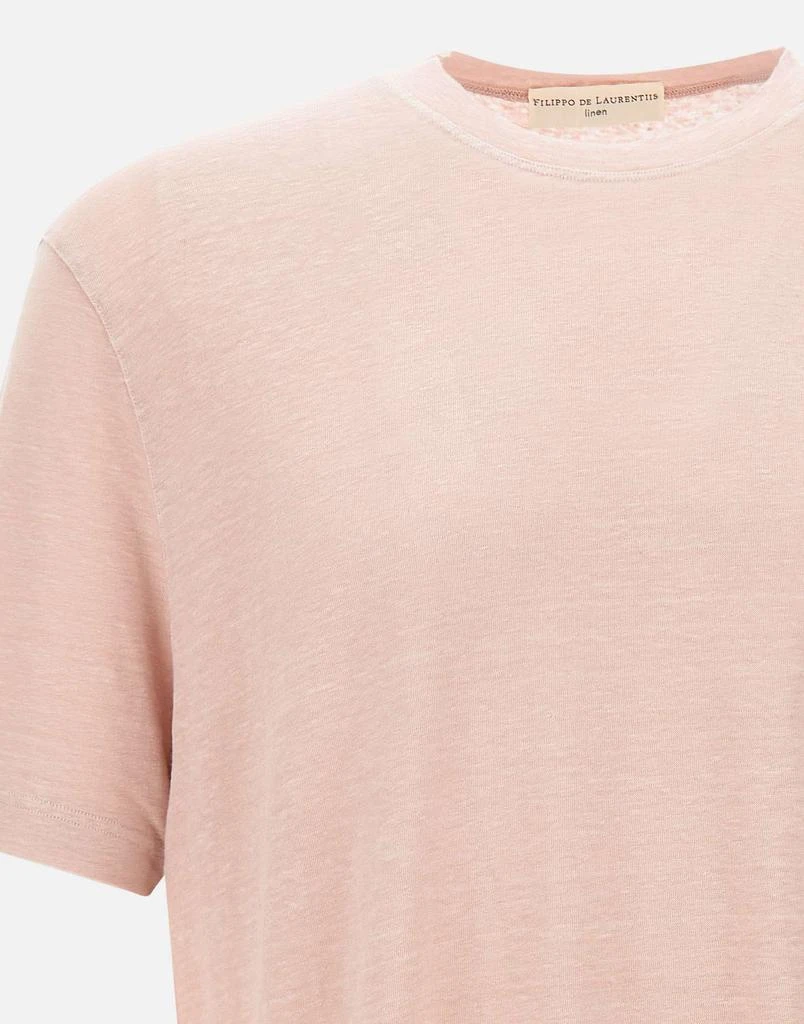 FILIPPO DE LAURENTIIS Linen t-shirt 4