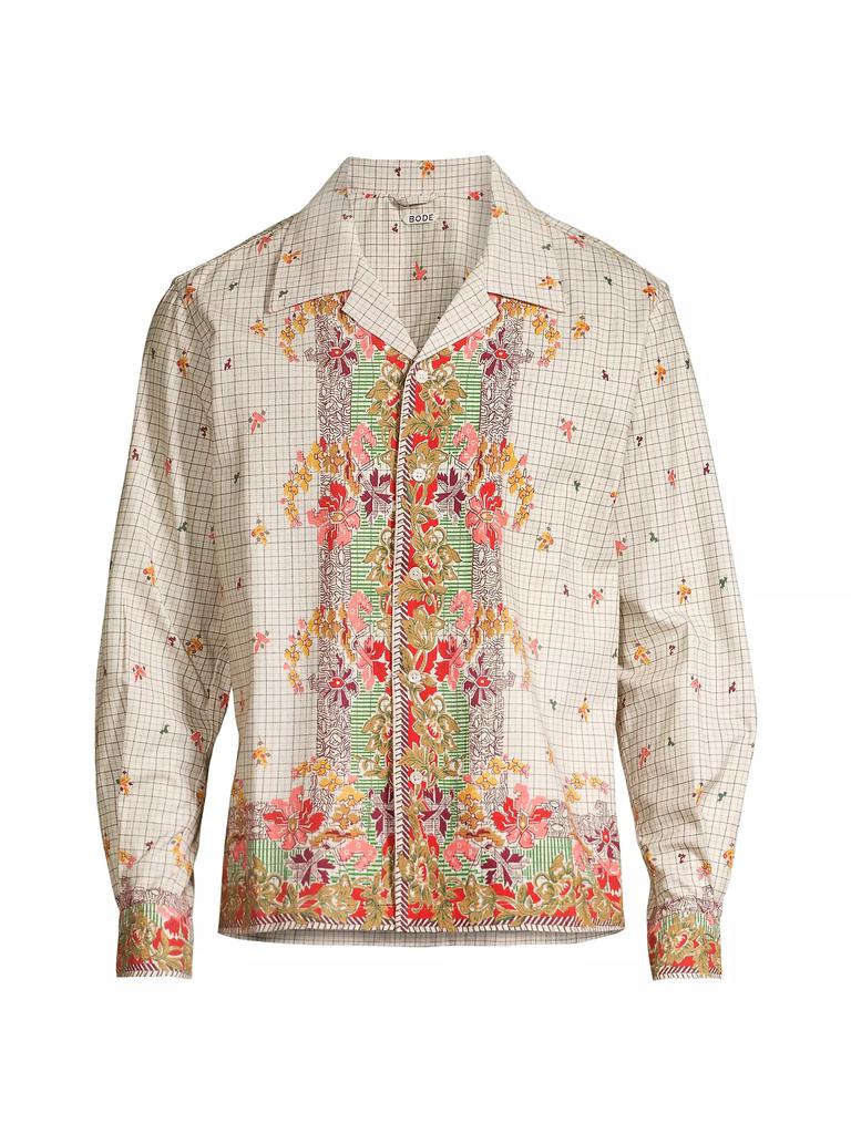 Bode Gladiolus Long-Sleeve Shirt