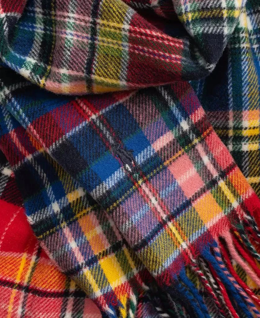 Ralph Lauren Men's Woolen Plaid Scarf 3