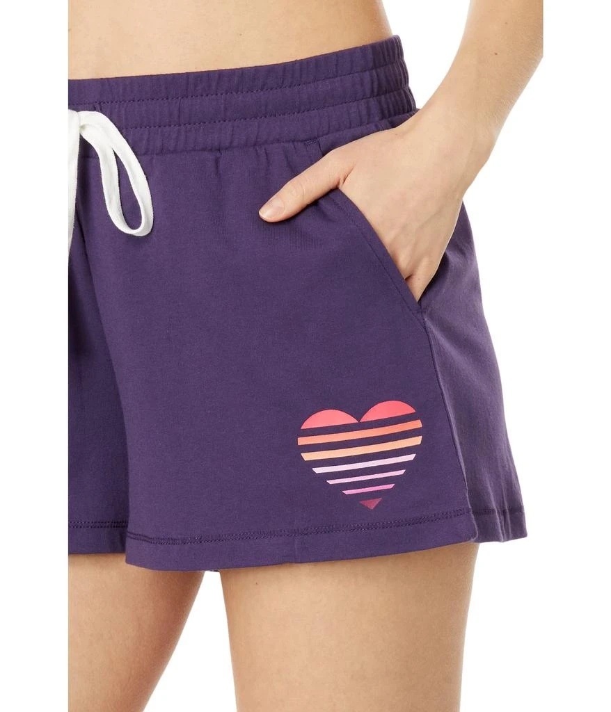 P.J. Salvage Scattered Palms Ombre Heart PJ Shorts 3