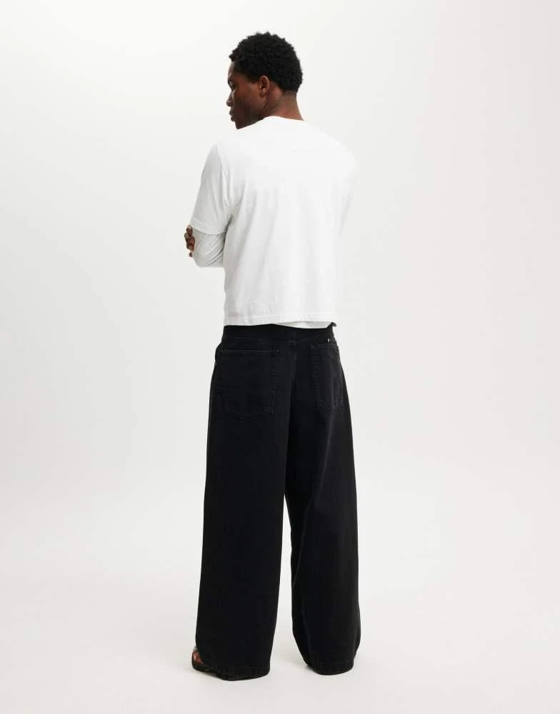 Cotton:On Cotton:On Y2k super wide jean in black 4