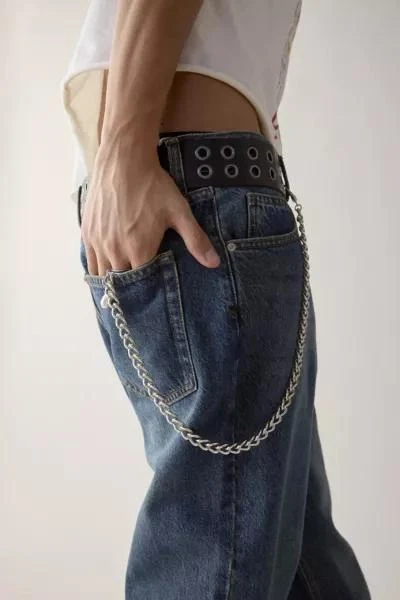 Urban Outfitters Curb Link & Pearl Wallet Chain 1