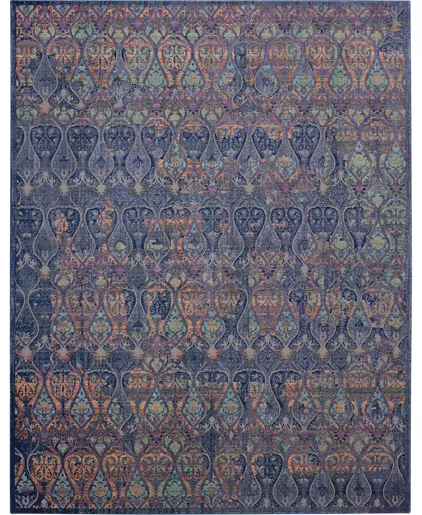 Nourison Ankara Global ANR08 Navy and Multi 7'10" x 9'10" Area Rug
