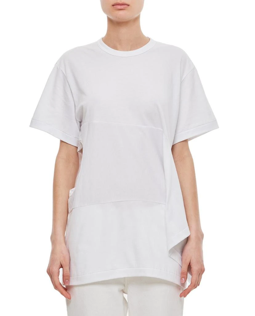 Comme des Garcons Comme des Garçons Cut-Out Detailed Crewneck T-Shirt 1