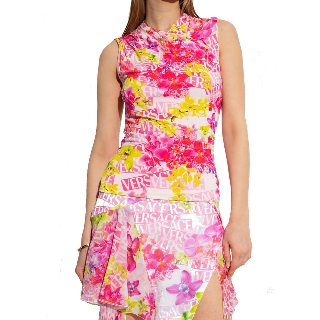 Versace Versace Sleeveless Printed Top