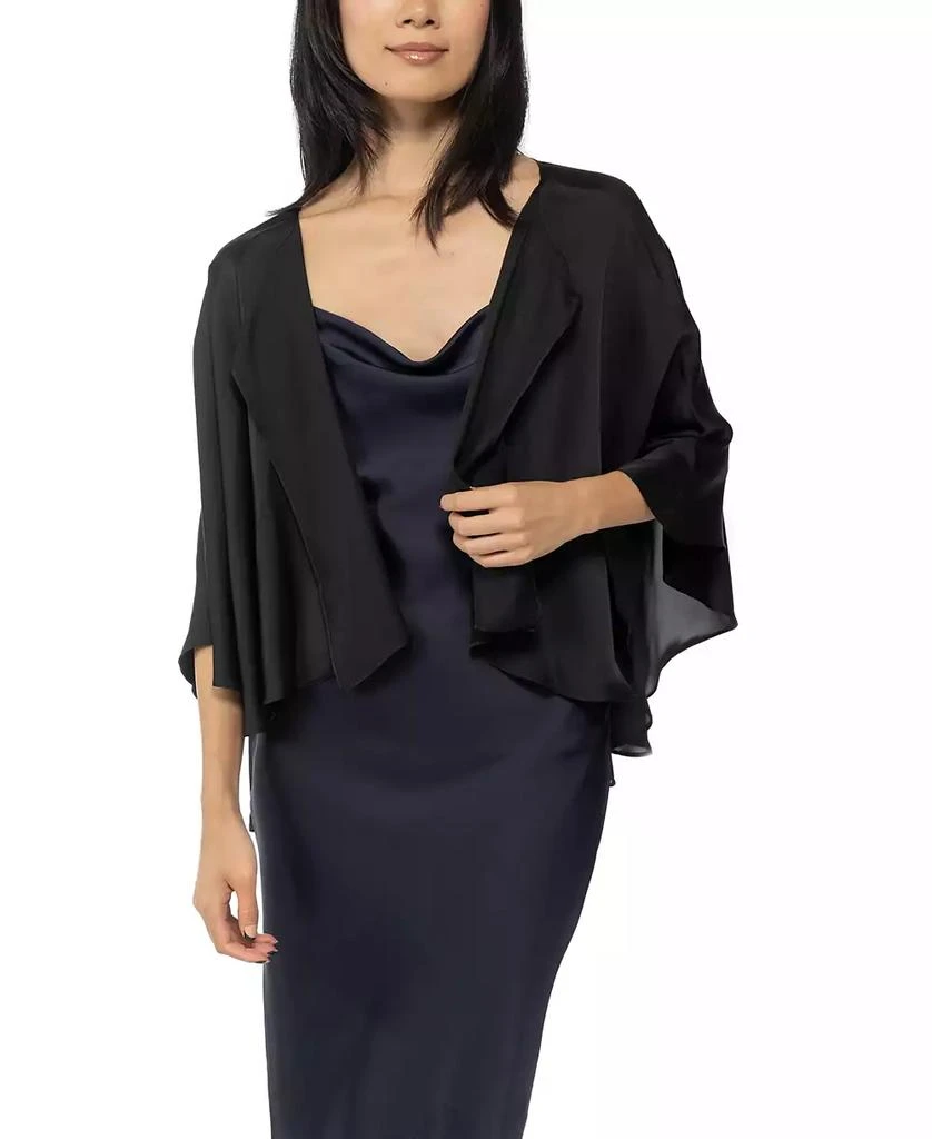 Giani Bernini Women's Satin Capelet Evening Wrap with Closure 5