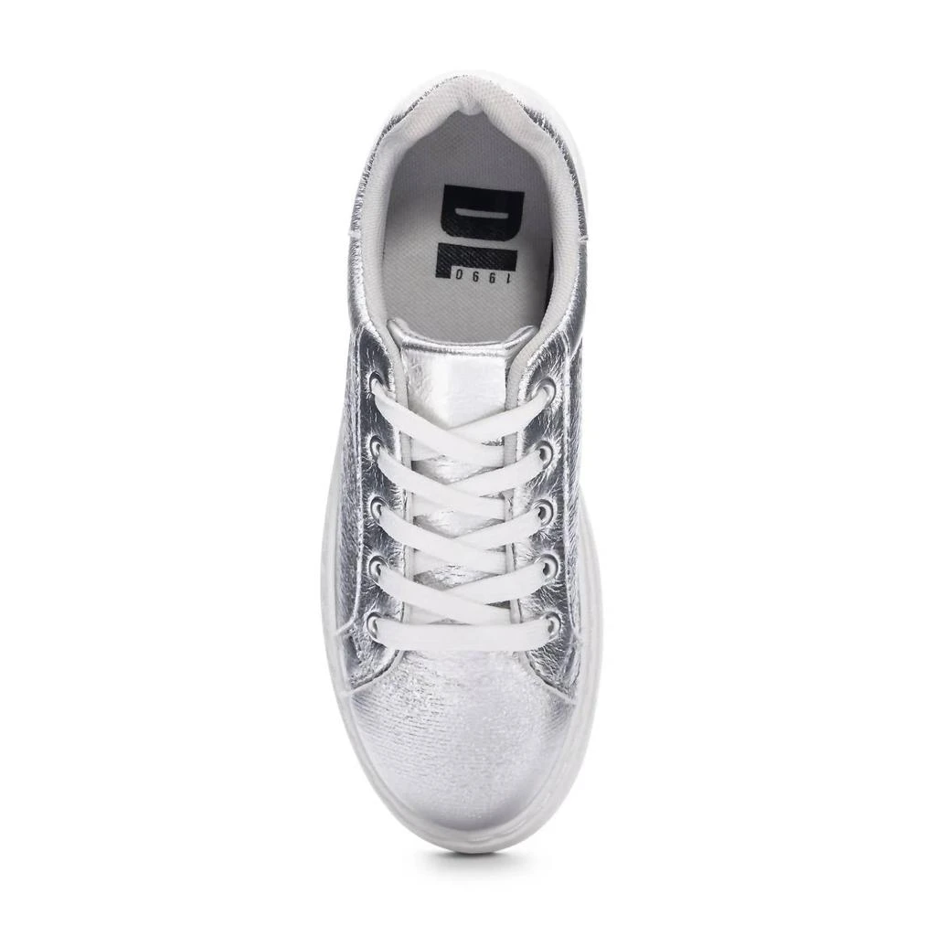 Dirty Laundry Women's Record Sneaker In Silver Metallic 4