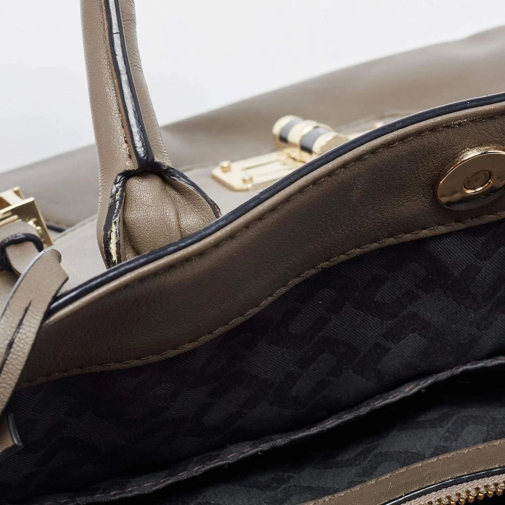 Diane von Furstenberg Diane Von Furstenberg Grey Leather Large 440 Gallery Secret Envelope Tote 13