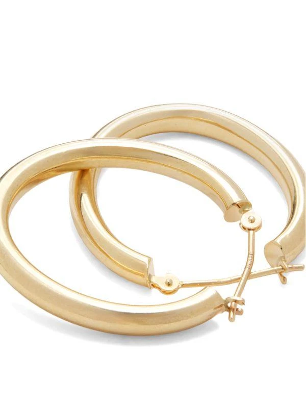 Saks Fifth Avenue 14K Yellow Gold Hoop Earrings 3