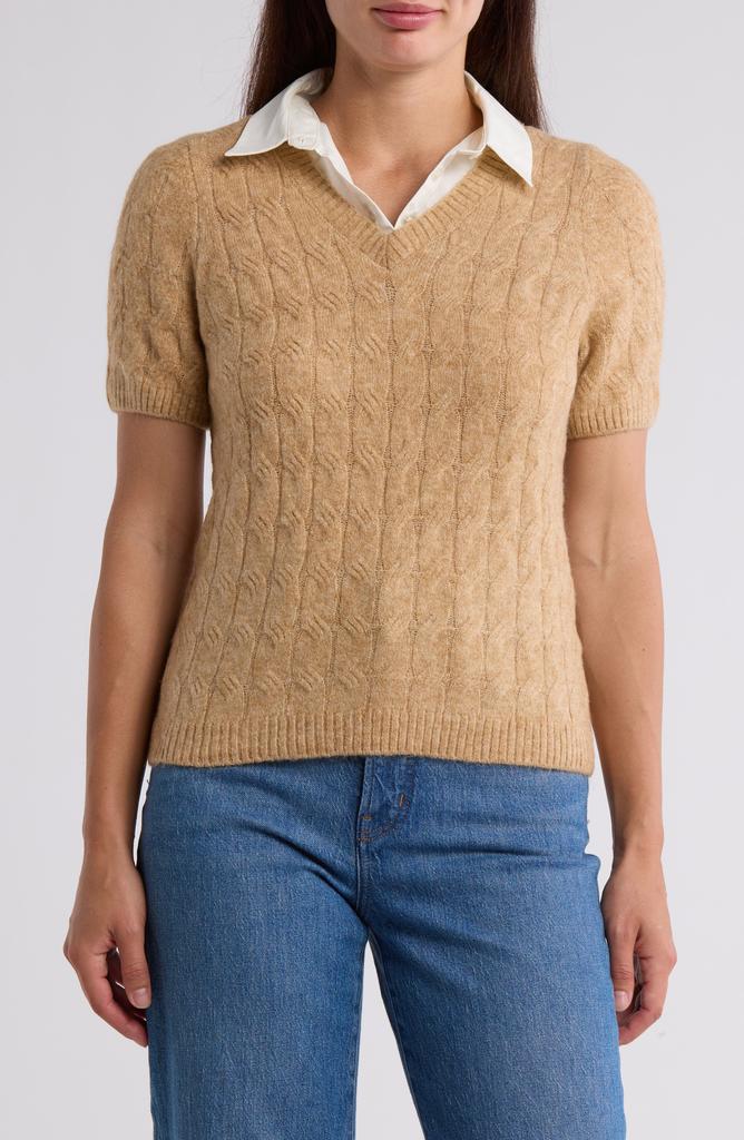 1. State Twofer Cable Stitch Sweater