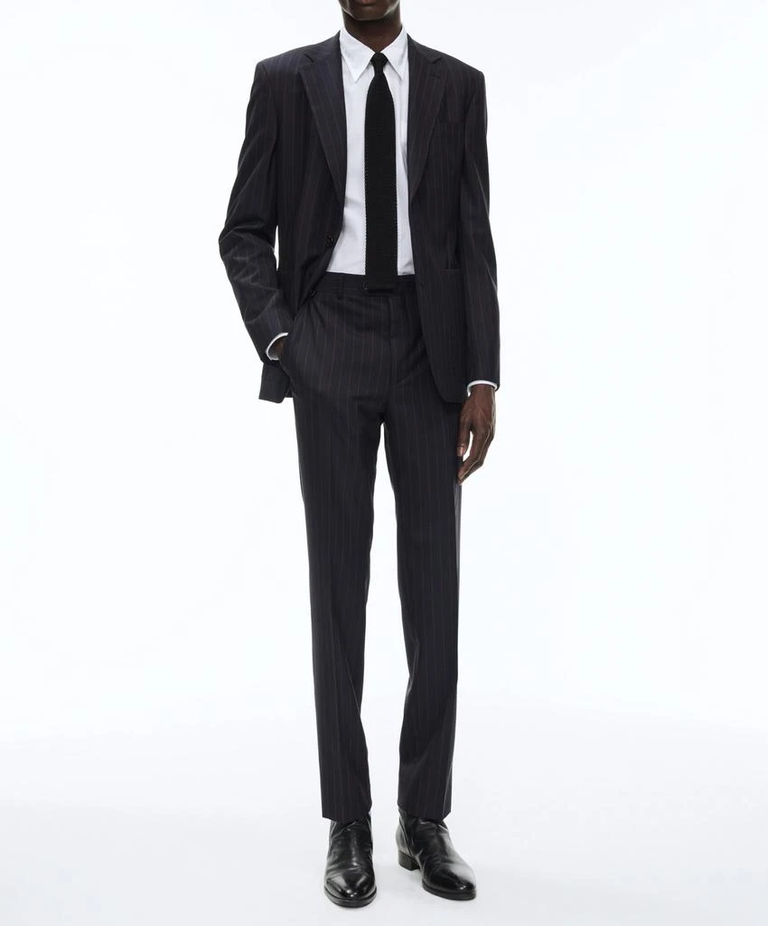 预计3周后发货 Fursac Costume 2 Pièces Toile Marine Avec Rayures - Rouge, Orange Et Marine - Homme 1