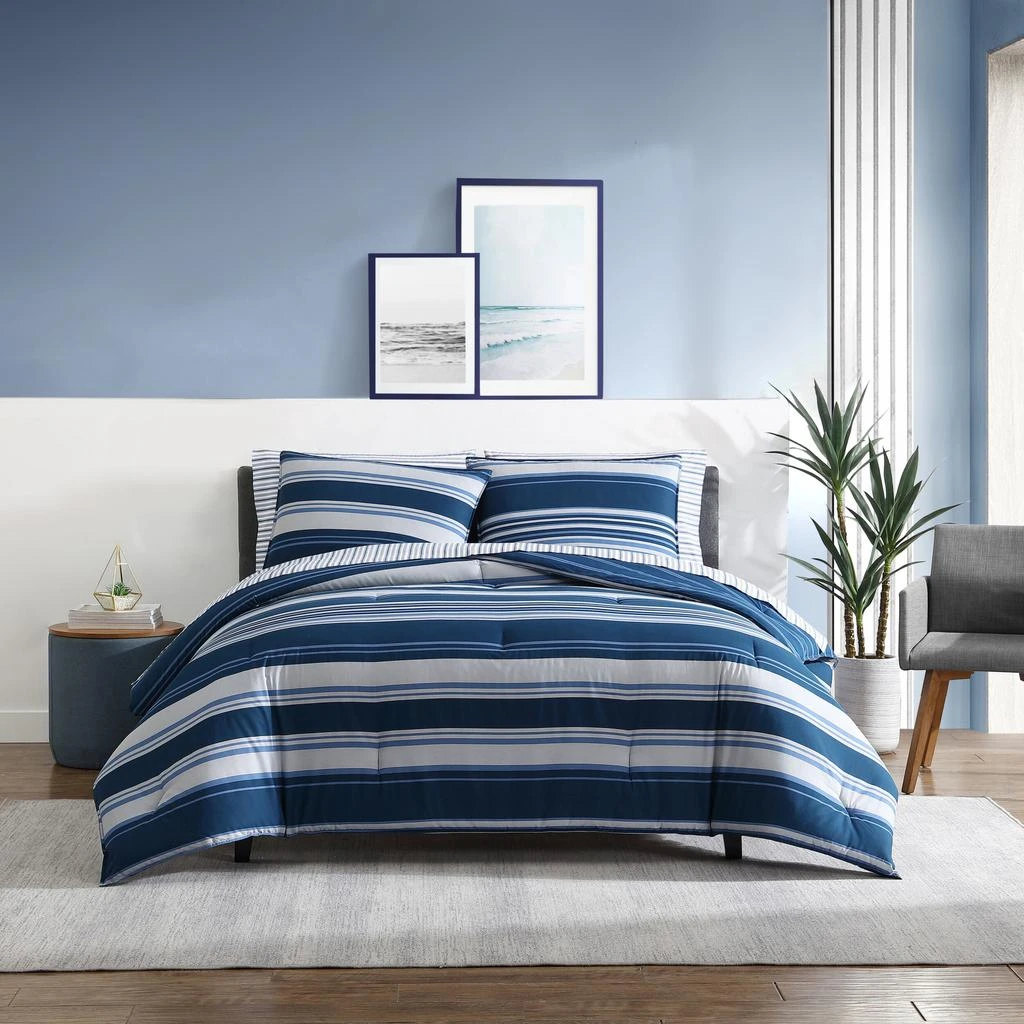 Nautica Lakeview Twin/Twin Xl Reversible Comforter And Sham Set 1