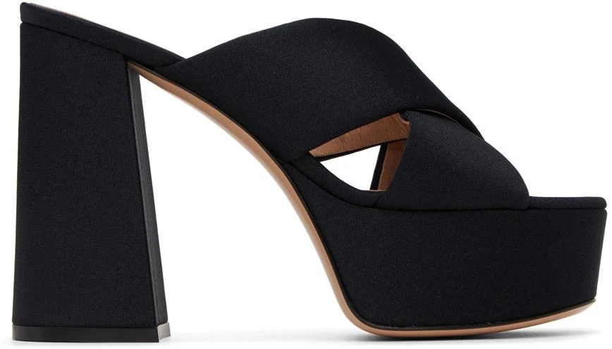 Gianvito Rossi Black Sheridan Platform Sandals 1