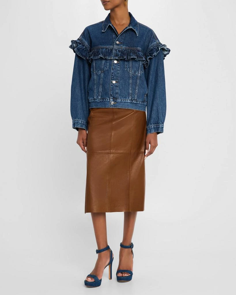 The Ruffle Denim Jacket – On Sale Now with Up to 50% Off