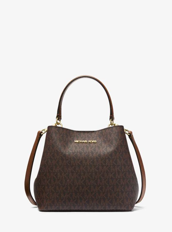 Michael Kors Pratt Small Signature Logo Shoulder Bag 1